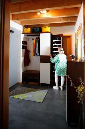 Garderobe aus Thermobuche