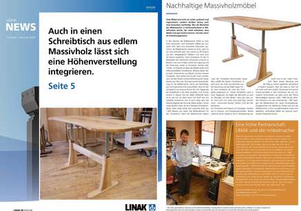 Unsere Story im gedruckten LINAK Newsletter