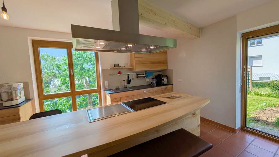 Buchenmassivholzküche in Waiblingen 