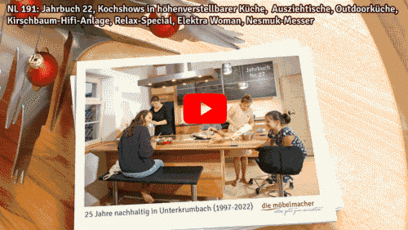 Newsletter der Möbelmacher mit Vorlesevideo